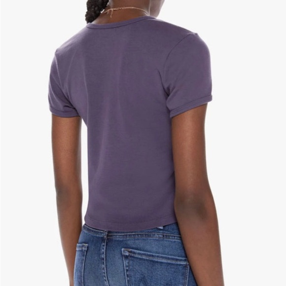 MOTHER, XL, Ringer T-shirt, Crop, Couture, Designer, $105, Graphic Tee, NWT! - Picture 11 of 14